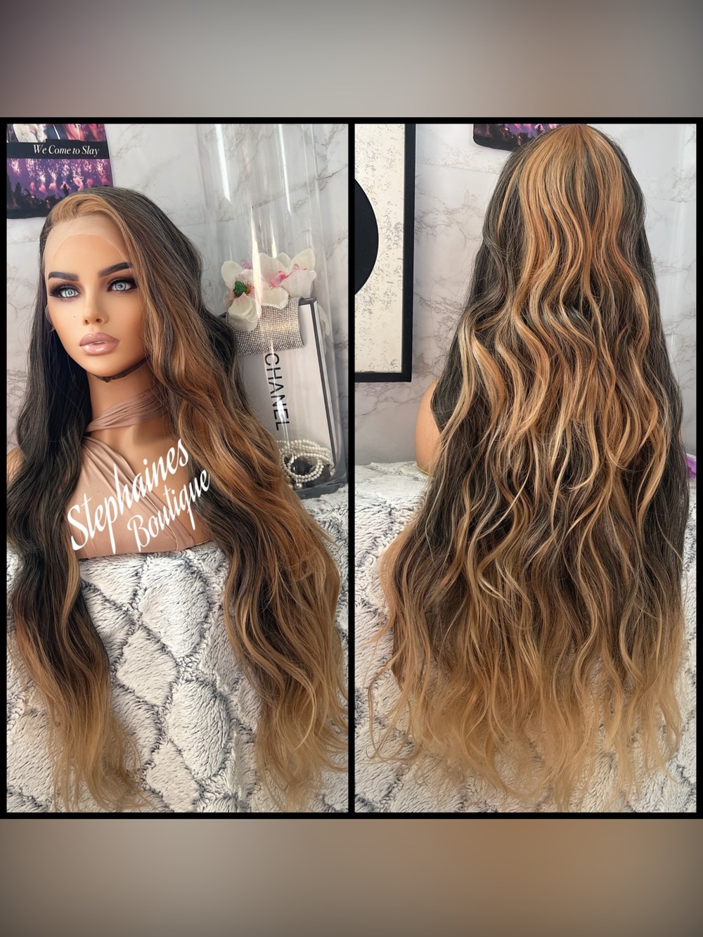 Human Hair Blended Lace Front Wig